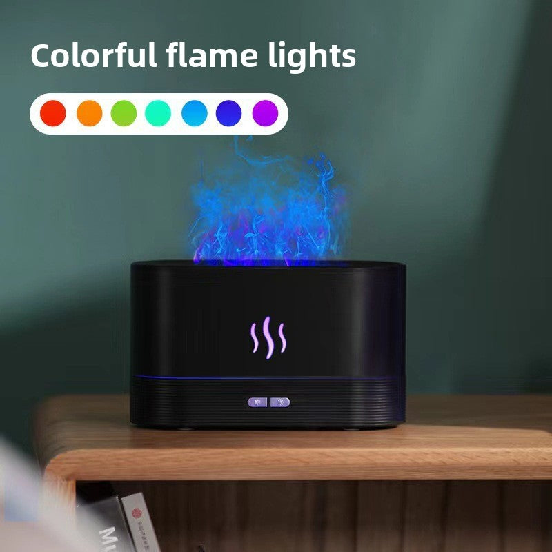Simulated Flame Aroma Diffuser with Humidifier Function