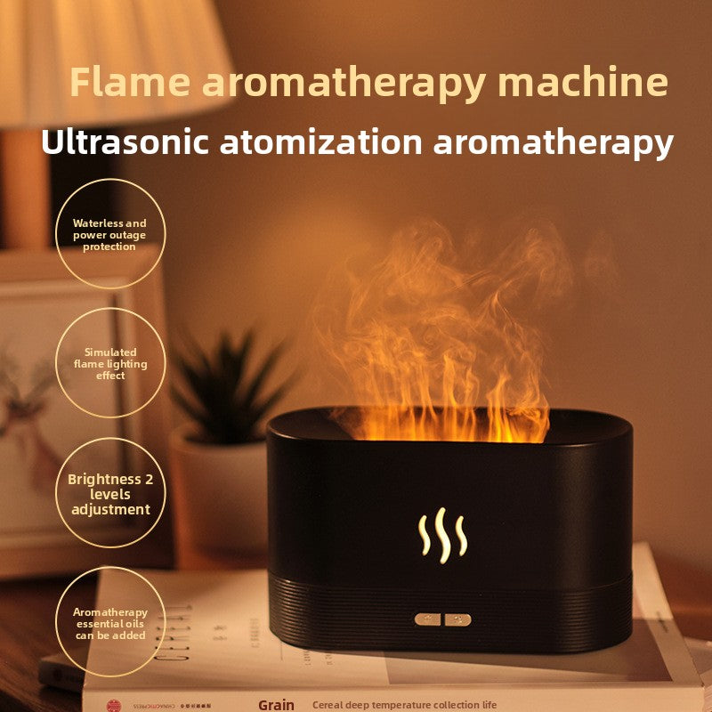 Simulated Flame Aroma Diffuser with Humidifier Function