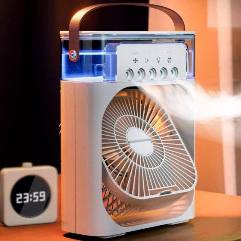 cooling spray fan compact, high-airflow, silent, mini USB-powered cooling fan